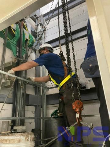 เปลี่ยนสลิง Main Rope และ Governor Rope ลิฟต์โดยสาร KONE